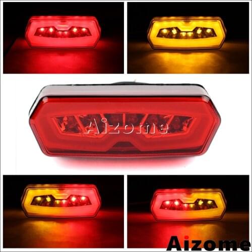 Motorcycle Red Integrated LED Tail Light w/ Turn Signals For Honda CB650F CBR650F 14-2015 CTX700N 2013-15 MSX Grom 125 13-2016