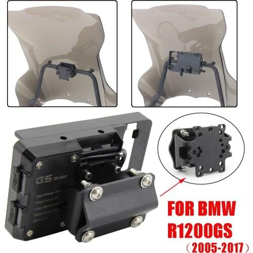 Motorcycle GPS Phone Navigatio Bracket Holder Support For BMW R 1200 GS R1200GS R1200 Adventure 2005-2017