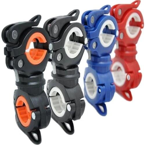 Multifunctional lamp holder 360 degree revolvable bicycle flashlight headlamp holder LED flashlight bracket