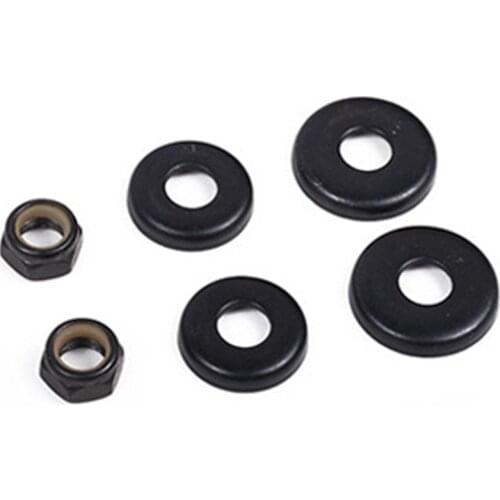 4pcs Longboard Skateboard Bushings Washers Cup With Nuts Rebuild Tools Replacement Parts Bushings Trucks High Hardness 2 Colors