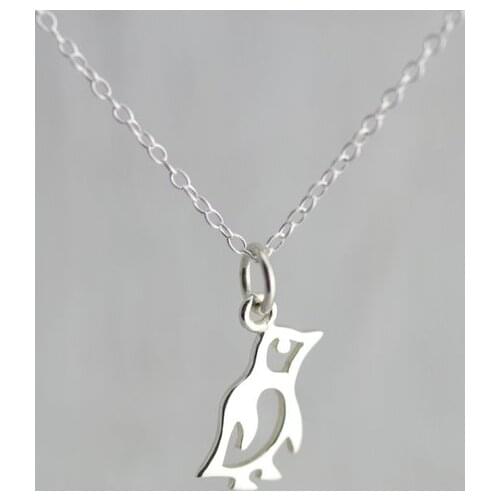 Lucky Arctic Winter Penguin Necklace Small Paper Origami Bird Necklaces Ocean Sea Aquatic Life Animal Lover Baby Gifts