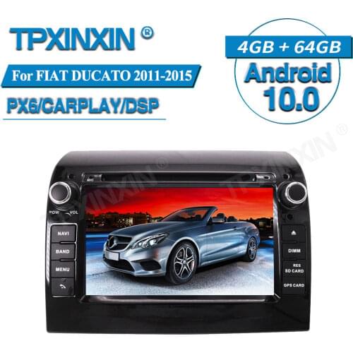 For FIAT DUCATO 2011-2015 Android 10 Radio Car Multimedia Player GPS Navigation Audio Stereo Screen DVD Head Unit Tape Recorder