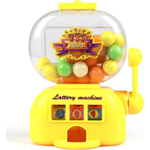Mini Creative Toy Candy Machine Childrens Lottery Machine Egg Twisting Machine Toy Family Decorative Cashbox