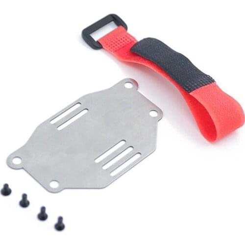 Battery Mounting Plate Tray Metal Battery Expanding Board Holder Relocation for 1:10 RC Crawler TRAXXAS TRX-4 Parts