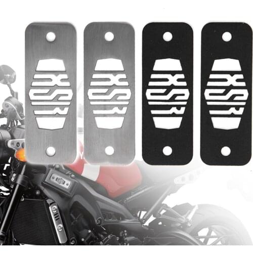 New design Black / Silver Powder Coated Stainless Fuse Box Top Plates 1Pair For Yamah XSR 900