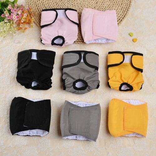 Pet Dog Sanitary Physiological Menstrual Diaper Pants Sanitary Pants Washable Female Male Dog Panties Briefs Shorts for Pet Dogs