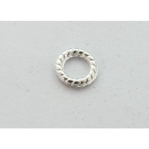 400PCS Silver Color Plated 10mm circle link connectors A10218SP