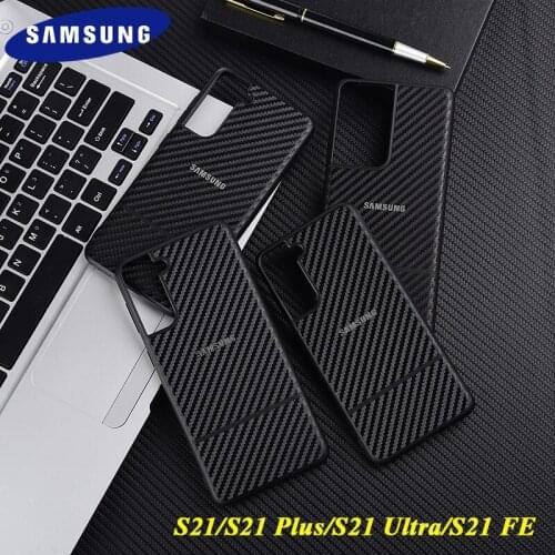 Carbon Fiber Silicone Case For Samsung S21/S21+/S21Ultra/S21 FE Luxury Karbon Full Fitted Protection Cover For Galaxy S21 Plus