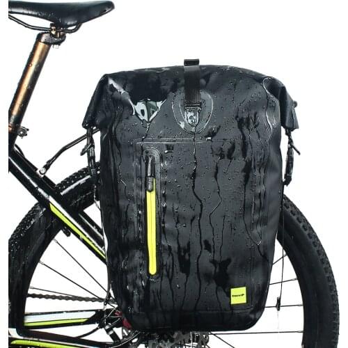 25L Waterproof Bike Bag MTB Road Bike Bicycle Rear Rack Pannier Bag Cycling Rear Seat Bag Shoulder Bag Bike Accessories