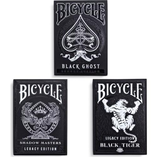 Bicycle Black Tiger/Ghost Legacy Edition Playing Cards Ellusionist Shadow Monsters Deck Magic Card Games Magic Tricks Props