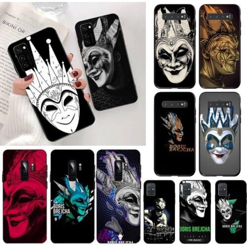 YJZFDYRM DJ Boris Brejcha Soft black Phone Case for Samsung S20 plus Ultra S6 S7 edge S8 S9 plus S10 5G lite 2020