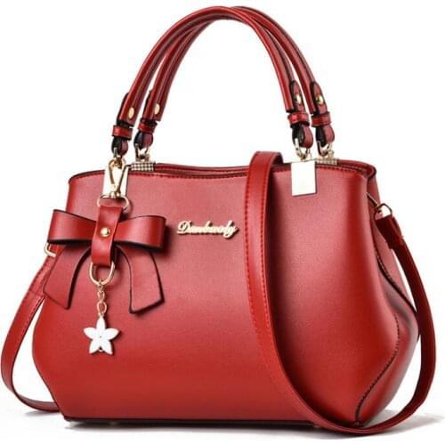 Famous Designer Female Bags 2021 New Simple Fashion Handbags Bow Ornaments WomenS Shoulder Bags Luxury WomenS Messenger Bags