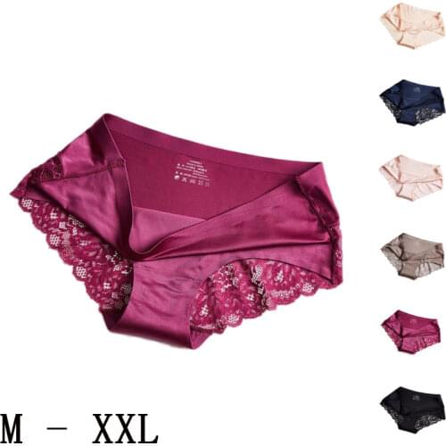 Luxury pearl lace splice underwear women panties sexy briefs seamless underwear lady modis tanga intimate lingerie