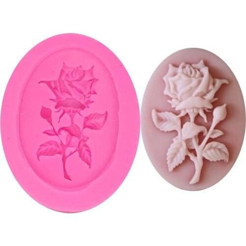 1Pcs DIY Rose Flower Silicone Mold Sugarcraft Cake Decorating Tools Fondant Chocolate Molds Cake Mould Soap Moulds