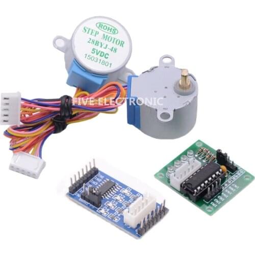 28BYJ48 5V 4-Phase 5-Wire with XH Plug Geared Box Stepping Motor 28BYJ-48 Ratio 1:64 ULN2003 Driver Board for Air Conditioner