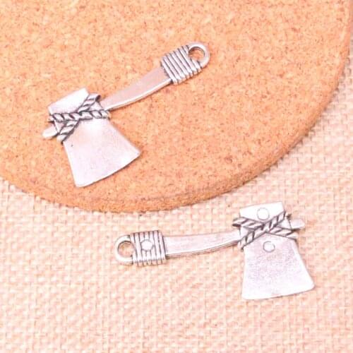 30pcs axe ax Charms Zinc alloy Pendant For necklace,earring bracelet jewelry DIY handmade 41*21mm