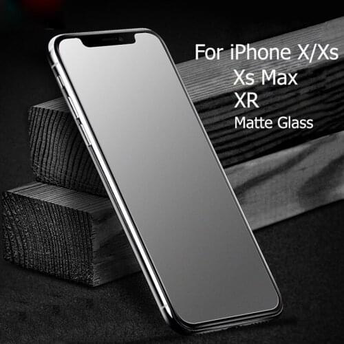 For iphone X Xs Max Xr Anti-Fingerprnt Glass matte screen protector for iphone 12 mini 11 Pro Max Anti-glare Glass Film