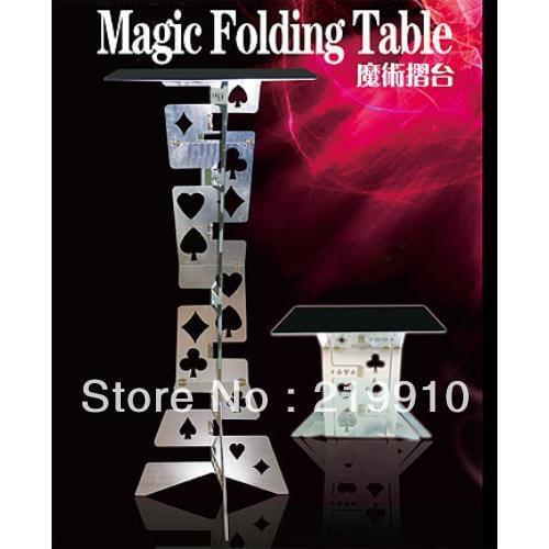 Free Shipping Aliminum Folding Table - Silver Magic Tricks