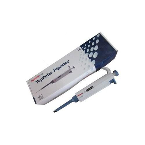 Free shipping dragonlab Single Channel Manual Adjustable TopPette Pipettor Pipette with free tips 2-10ml