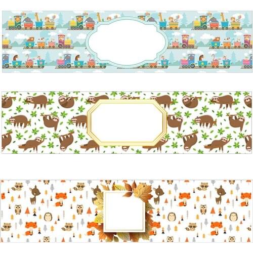 Woodland Animal Jungle Forest DIY Party Decor Water Bottle Stickers Customize Text Birthday Party Baby Shower Party Decor Lables