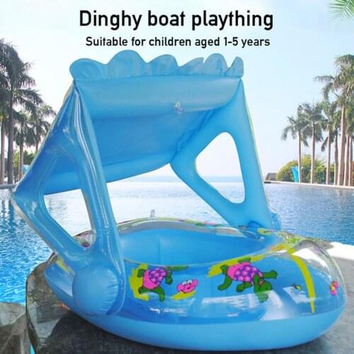 Baby Pool Float Cartoon Inflatable Boat Children Inflatable Swimming Pool Loungers Baby Summer Outdoor Pool Toys Float Raft