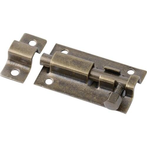 1.5/2/3/4 Inch Long Silver Stainless Steel Door Latch Solid Sliding Lock Bolt Latch Hasp Staple Gate Safety Lock CFE