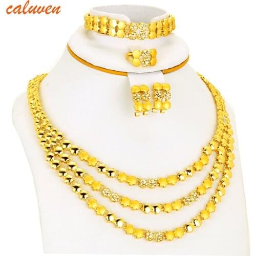 White Color Stone Ethiopian/Eritrea/Habesha Chokers Yellow Color Jewelry Sets For Earring/Necklace Women Gift Gold Color