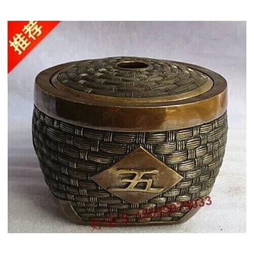 Open light copper hoard of copper altar bumper harvest cornucopia craft ornaments home accessories Canister