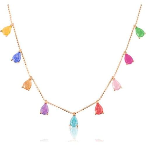 Silver Color Lady Luck Necklace