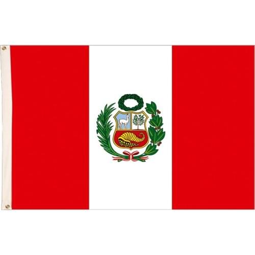 Peru flag 3ft*5ft 90*150cm bandera polyester Flying for 2018 world cup