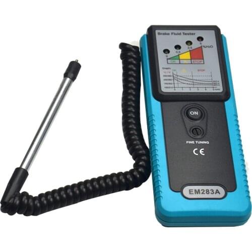 Brake Fluid Tester Auto Car Vehicle Brake System Test Tool Brake Oil Check Instrument Diagnostic Tool 4 LED Indicators Buzzer