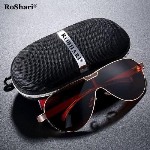RoShari New Polarized Sunglasses Men Women Brand Designer Sports Goggles RS001-162
