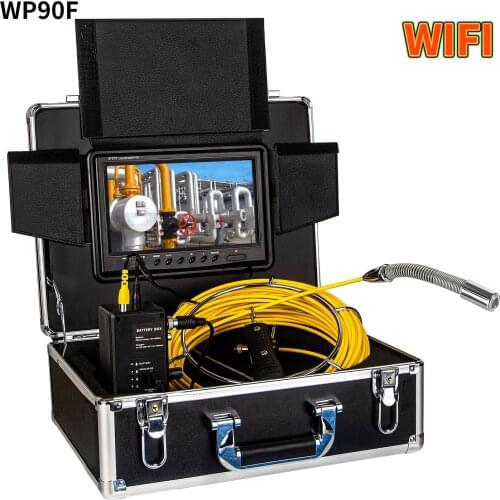 WP90F 9inch 23mm 512hz sonda transmitter Pipe Sewer Inspection Video Camera Drain Pipe Sewer Inspection Camera System 1200TVL