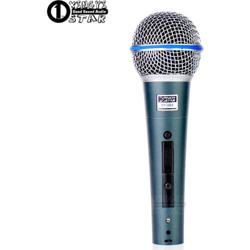 XLR BT58A Switch Professional Vintage Handheld Vocal Dynamic Microphone For beta 58a beta58a Karaoke Music Studo Stage Party Mic