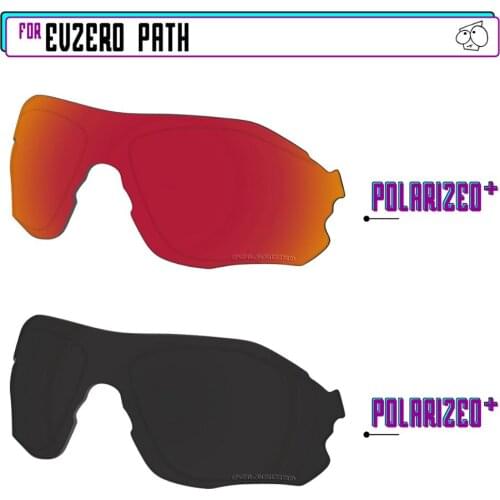 EZReplace Polarized Replacement Lenses for - Oakley EVZero Path Sunglasses - BlackPPlus-RedPPlus