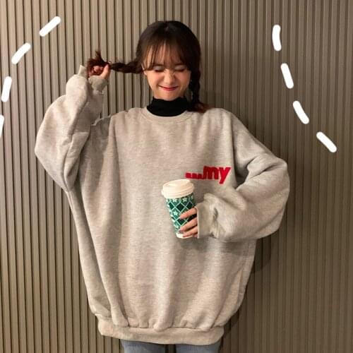 Hoodies Women Printed Sweatshirt Korean Style Trendy Harajuku Casual Elegant Streetwear Kawaii Femme Hoodie Pullover Clothes