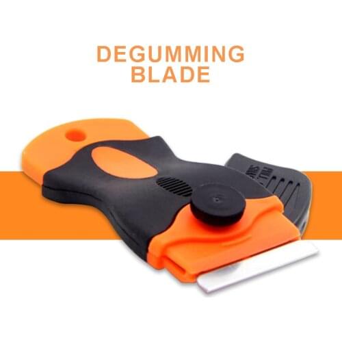 1pc New Small Single Edge Scraper Reusable Caulk Nozzles Paint Cleaner Remover For Ceramic Hob Car Window Glass Phone Screen