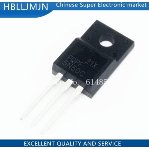 10pcs FQPF5N50C TO220F FQPF5N50 TO-220F 5N50 KF5N50 5N50C