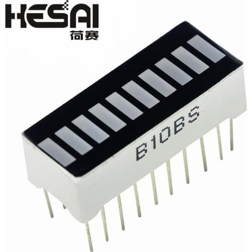 2pcs/lot 10 Segment Digital Red LED Bar Graph Display Ultra Bright