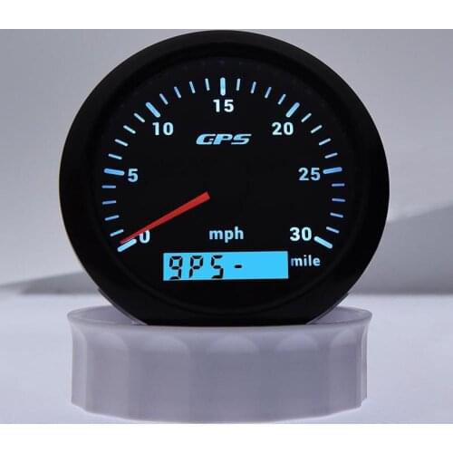 85MM GPS Speedometer 30 60 80 120 160 200 MPH With 7 Colors Backlit GPS Antenna For Motorcycle Marine Boat Car Auto 12V 24V