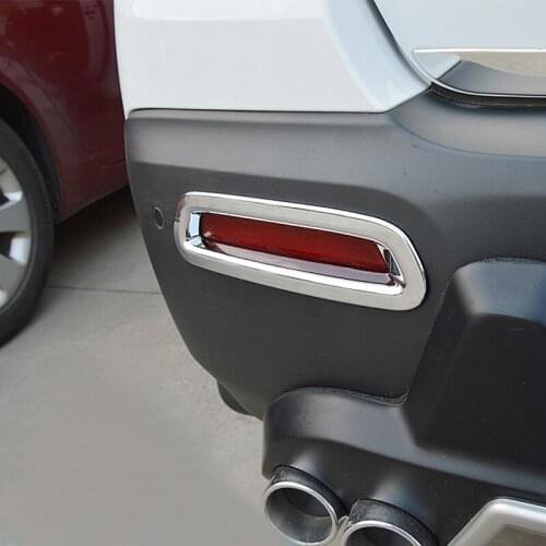 ABS Chrome For Chevrolet Trax 2014 2015 2016 detector lamp rear tail fog Light cover Trim frame moulding Accessories 2pcs