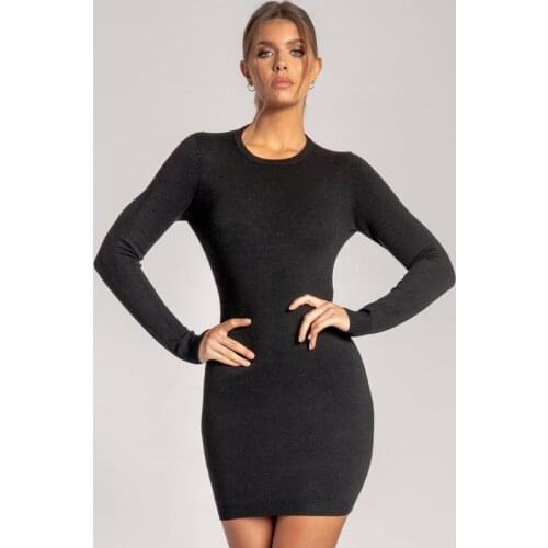 AI RUI SHI STORE 2020 Outono Nova Preto Bandage Vestido Mulheres Sexy Vestido Vestidos Elegante Celebridade Vestido de Festa