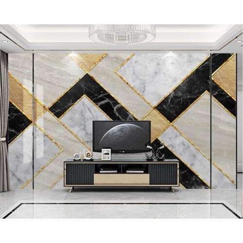 Beibehang Custom modern minimalist geometric marble creative TV sofa background wallpaper papel de parede wall papers home decor