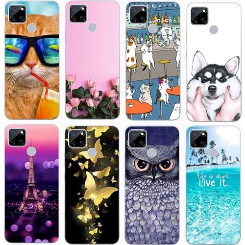For OPPO Realme C12 Case Luxury TPU Silicone Cases for OPPO Realme C12 case Phone Cover for Realme C12 case Funda Coque