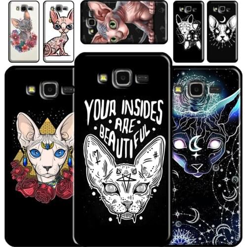 Tattoo Sphinx Cat Phone Case For Samsung Galaxy J1 J3 J4 J5 J6 J7 J8 2018 A7 A9 A6 A8 Plus A3 A5 2016 2017