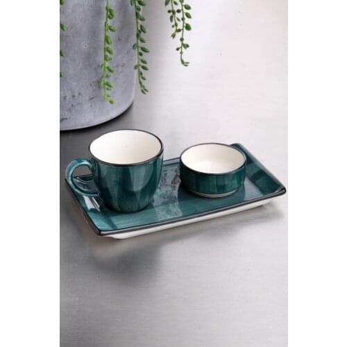 PORCELAIN LUXURY PRESENTED COFFEE CUP SET Kitchen Mother Presentation Tray Storage Container Plate Dust Cover Spice Snack Bowl J