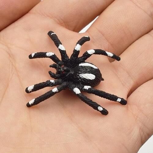 1Pcs Spider Halloween Spider Rings Party Favors Toys For Children Toys Plastic Spider Halloween Ring Children Rings Reusabl N9Y6