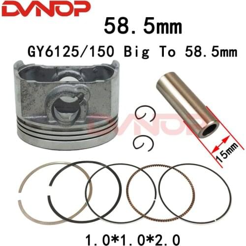 58.5mm big bore Piston Ring Set for Scooter ATV QUAD 152QMI 157QMJ 1P57QMJ GY6 125 GY6 150 BIG TO 175CC