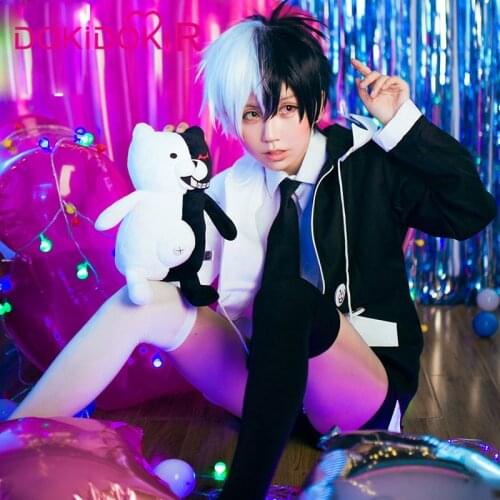 DokiDoki-R Game Danganronpa Monokuma Cosplay Costume Men Women Halloween Costume Game Danganronpa Cosplay