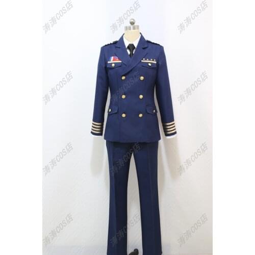 Uta no Prince-sama Cosplay Shining Airlines Aircraft Commander Uniform Suit Party Halloween Outfit Cosplay Costume